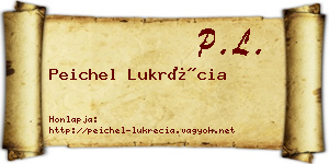 Peichel Lukrécia névjegykártya